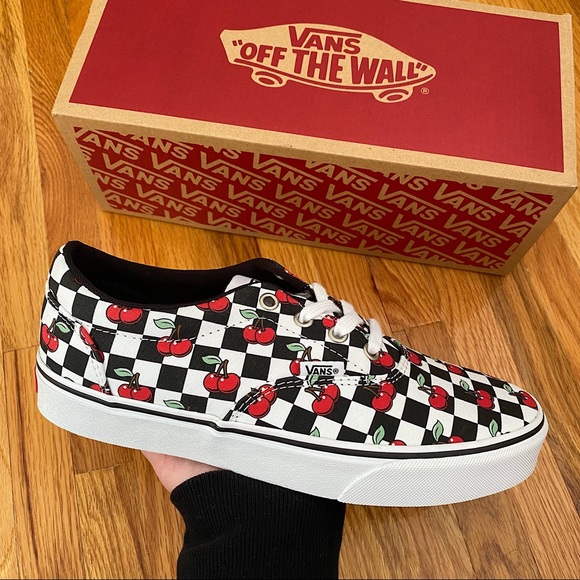 Vans Shoes - Vans Doheny Cherry Checkered Women’s Sneakers